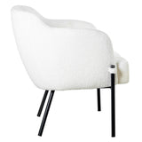 Armchair Alexandra House Living White 44 x 81 x 73 cm-6