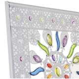 Folding screen Alexandra House Living White Metal 120 x 172 x 3 cm-4