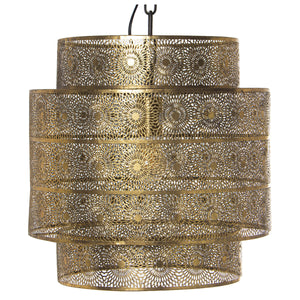 Ceiling Light Alexandra House Living Gold Golden Metal 60 W 39 x 39 x 39 cm-0