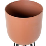 Set of Planters Alexandra House Living Terracotta Metal 2 Pieces-5