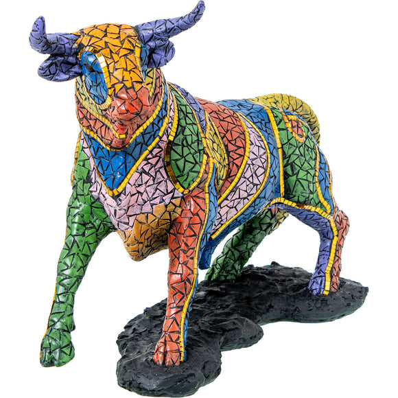 Decorative Figure Alexandra House Living Multicolour Plastic Bull 43 X 16 X 31 CM-0