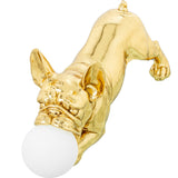 Desk lamp Alexandra House Living Gold Golden Acrylic Plastic Melamin 47 x 23 x 20 cm Dog-0