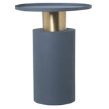 Side table Alexandra House Living Blue Golden 36 x 46 x 36 cm-1