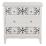 Chest of drawers Alexandra House Living White Wood 75 x 34 x 76 cm-4