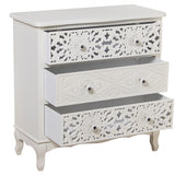 Chest of drawers Alexandra House Living White Wood 75 x 34 x 76 cm-2