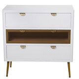 Chest of drawers Alexandra House Living White Wood 80 x 40 x 80 cm-5