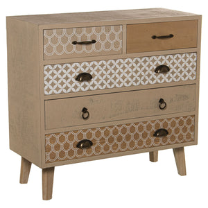 Chest of drawers Alexandra House Living Wood 80 x 35 x 76 cm-0