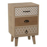 Nightstand Alexandra House Living Brown Wood 40 x 63 x 32 cm-0