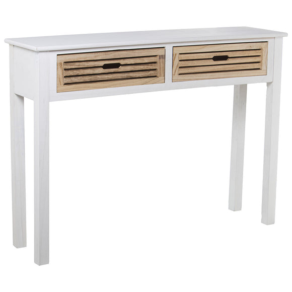 Console Alexandra House Living White Brown Wood 110 x 80 x 28 cm-0