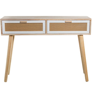 Console Alexandra House Living White Brown Wood 110 x 81 x 30 cm-0