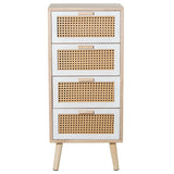 Chest of drawers Alexandra House Living White Brown Wood 40 x 91 x 30 cm-5