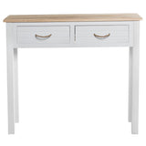 Console Alexandra House Living White Brown Wood 90 x 81 x 28 cm-4