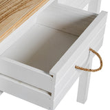 Console Alexandra House Living White Brown Wood 90 x 81 x 28 cm-1