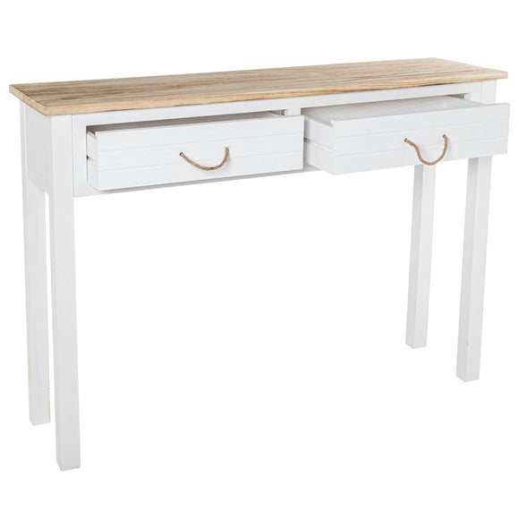 Console Alexandra House Living White Brown Wood 110 x 81 x 30 cm-0