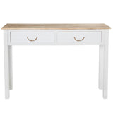 Console Alexandra House Living White Brown Wood 110 x 81 x 30 cm-6