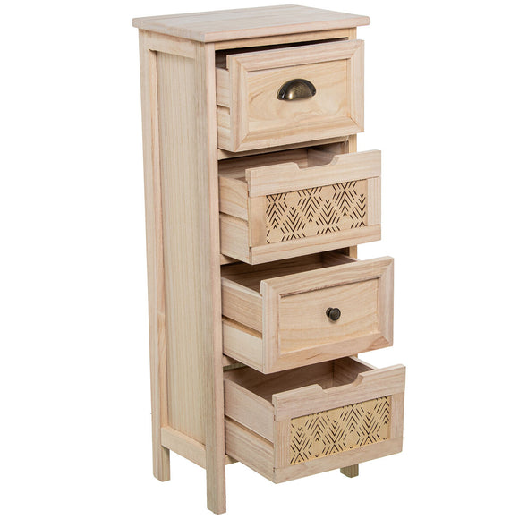 Chest of drawers Alexandra House Living Brown Wood 34 x 87 x 24 cm-0