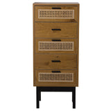 Chest of drawers Alexandra House Living Brown Black 40 x 93 x 30 cm-2