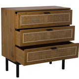 Chest of drawers Alexandra House Living Brown Black 80 x 80 x 35 cm-5