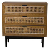 Chest of drawers Alexandra House Living Brown Black 80 x 80 x 35 cm-4