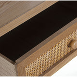 Console Alexandra House Living Brown Wood wicker 115 x 81 x 30 cm-5