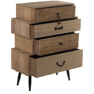 Chest of drawers Alexandra House Living Brown 60 x 80 x 28 cm-0