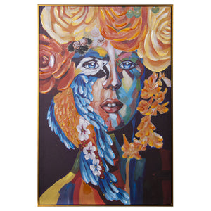 Painting Alexandra House Living Face Wood 80 x 120 cm-0