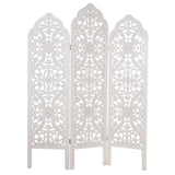 Folding screen Alexandra House Living White Wood 135 x 194 x 2 cm-0