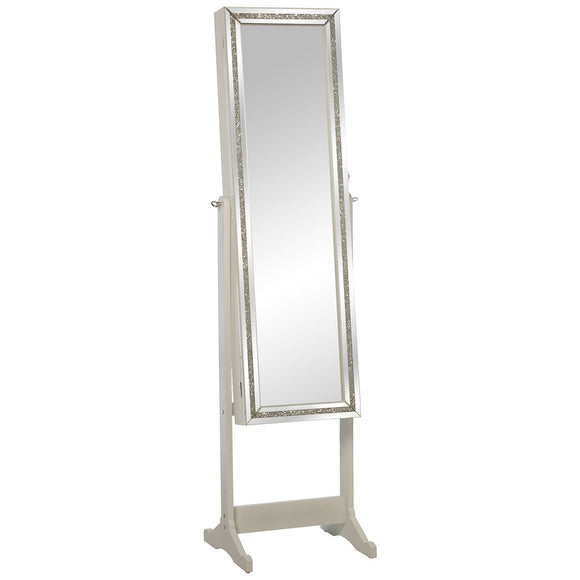 Free standing mirror Alexandra House Living White 46 x 36 x 158 cm-0