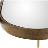 Side table Alexandra House Living Transparent Golden 63 x 61 x 63 cm-2