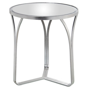 Side table Alexandra House Living Transparent Silver 54 x 59 x 54 cm-0