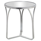 Side table Alexandra House Living Transparent Silver 54 x 59 x 54 cm-0