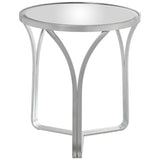 Side table Alexandra House Living Transparent Silver 54 x 59 x 54 cm-3