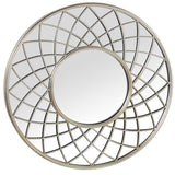 Wall mirror Alexandra House Living Silver Metal 9 x 79 x 80 cm Circular-0