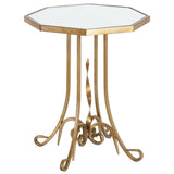 Side table Alexandra House Living Transparent Golden 48 x 60 x 48 cm-3