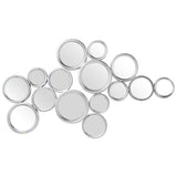 Wall mirror Alexandra House Living Silver Metal Circles 11 x 91 x 60 cm-3