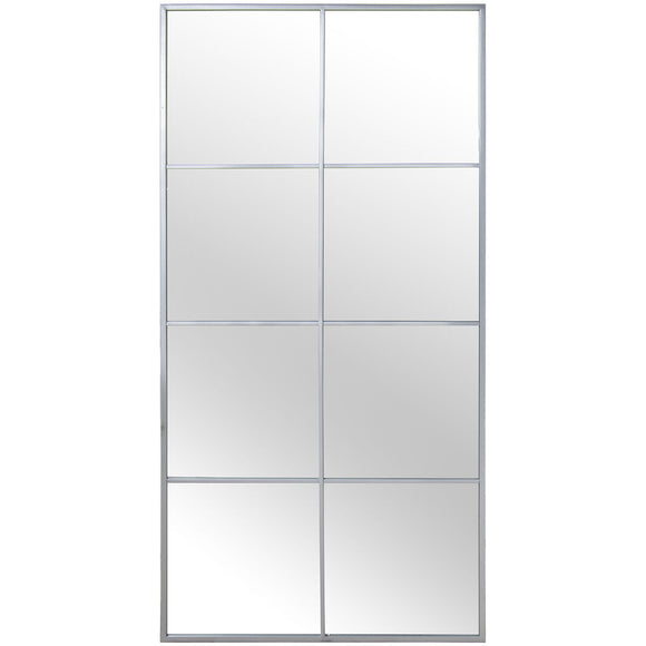 Wall mirror Alexandra House Living Silver Metal Window 6 x 149 x 77 cm-0