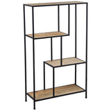 Shelves Alexandra House Living Brown Black Metal 65 x 110 x 25 cm-0