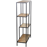 Shelves Alexandra House Living Brown Black Metal 65 x 110 x 25 cm-3