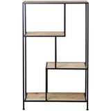 Shelves Alexandra House Living Brown Black Metal 65 x 110 x 25 cm-1