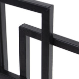 Wall mirror Alexandra House Living Black 120 x 2 x 53 cm Geometric-3