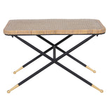 Centre Table Alexandra House Living Brown Black Rattan Natural Fibre 70 x 45 x 50 cm-1