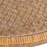 Centre Table Alexandra House Living Brown Black Rattan Natural Fibre 80 x 46 x 80 cm-3