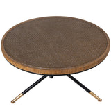 Centre Table Alexandra House Living Brown Black Rattan Natural Fibre 80 x 46 x 80 cm-2