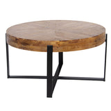 Centre Table Alexandra House Living Brown Black Wood 82 x 43 x 82 cm-3