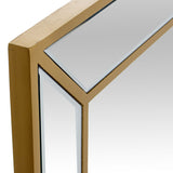 Wall mirror Alexandra House Living Golden Rectangular-4