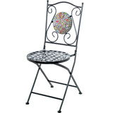 Table set with 2 chairs Alexandra House Living Multicolour 60 x 71 x 60 cm Mosaic-6