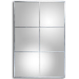Wall mirror Alexandra House Living Silver Metal Window 7 x 114 x 79 cm-0