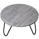 Centre Table Alexandra House Living Black Silver Wood 80 x 44 x 80 cm-3