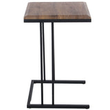 Set of 3 tables Alexandra House Living Brown Black Wood-4