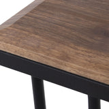 Set of 3 tables Alexandra House Living Brown Black Wood-2